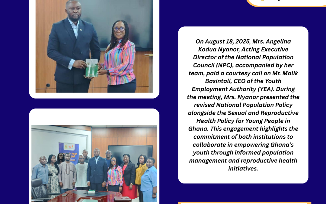 Courtesy call on Mr. Malik Basintali, CEO of the Youth Employment Authority.